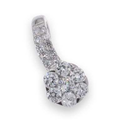 Sterling Silver Cubic Zirconia Pendant