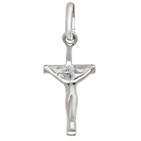 Sterling Silver Plain Crucifix Pendant
