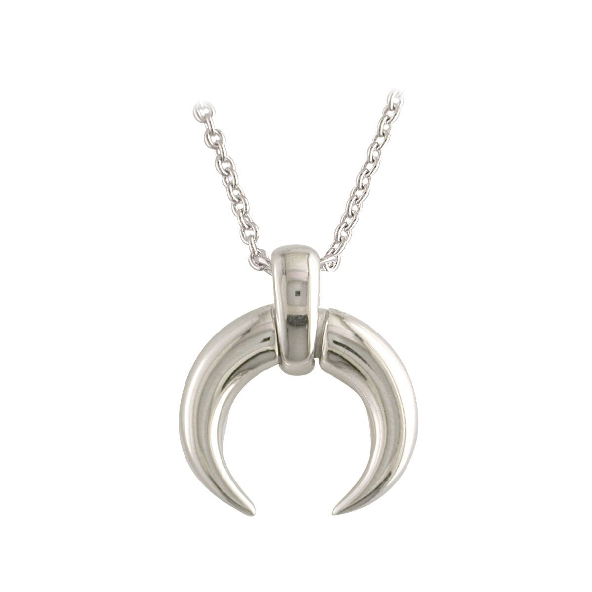 Sterling Silver Crescent Pendant