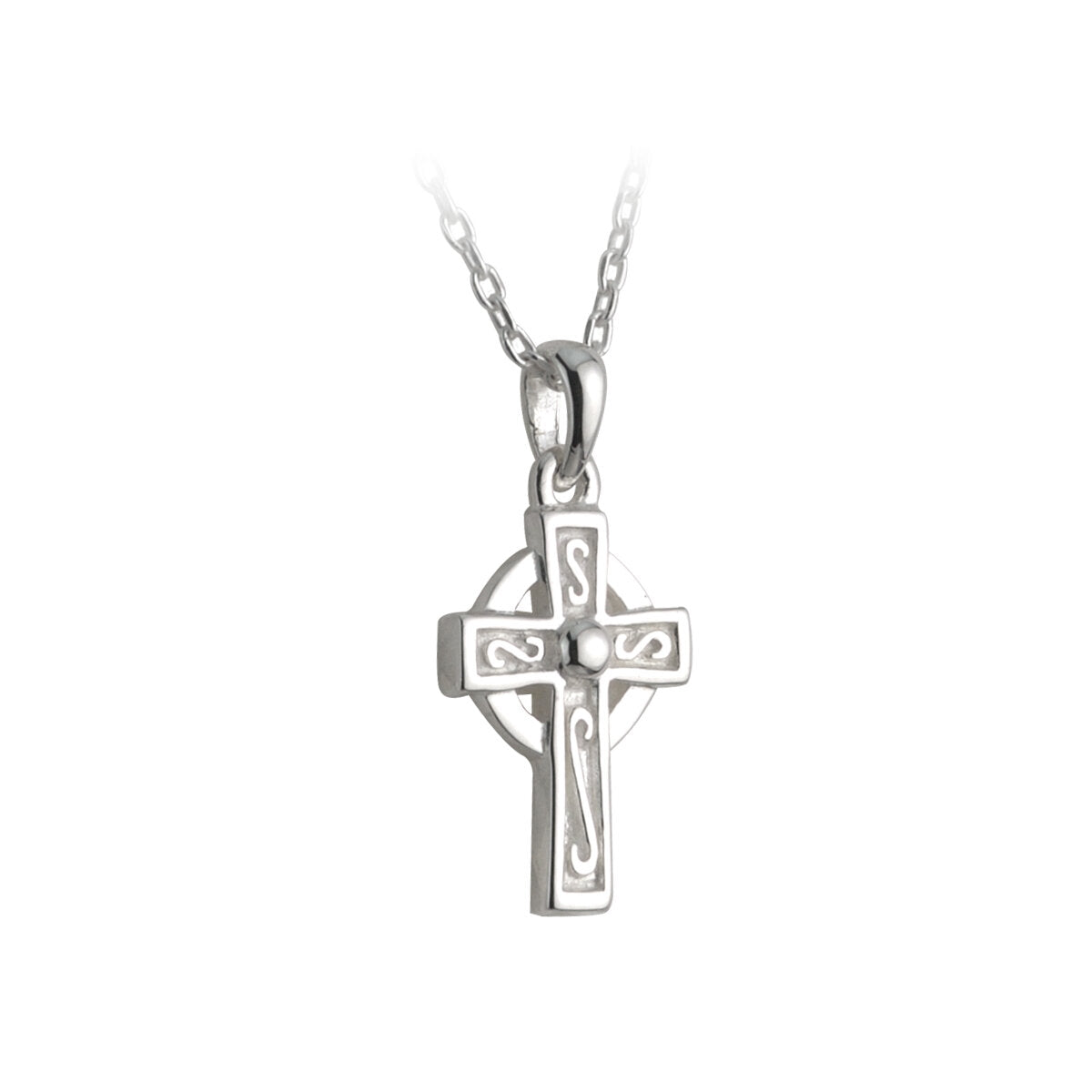 Sterling Silver Celtic Cross Kids Pendant