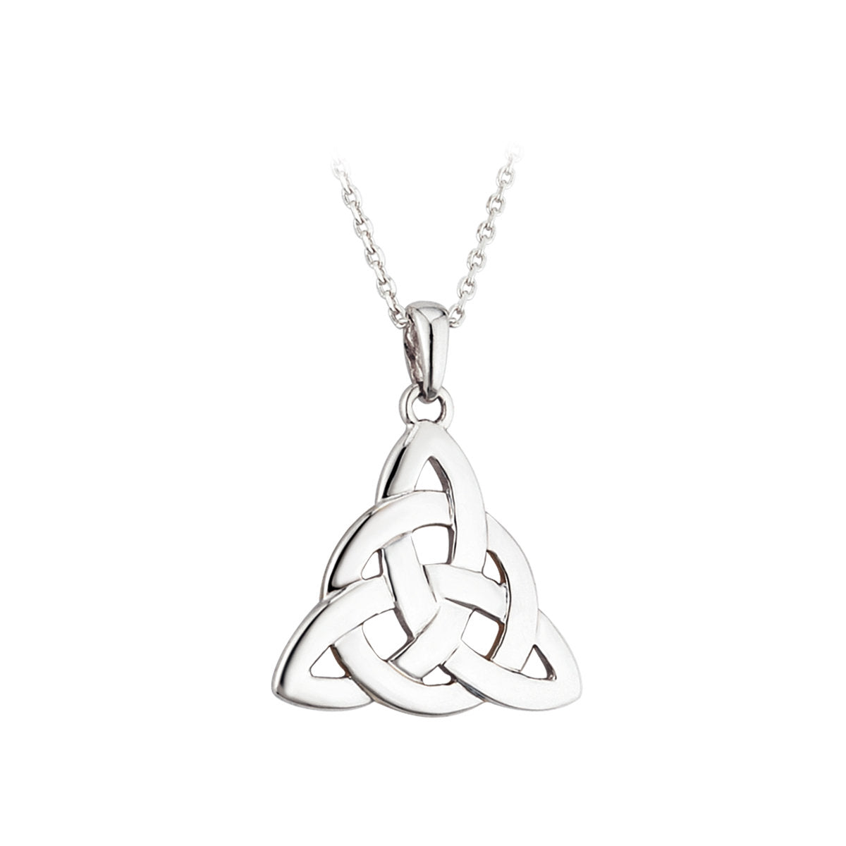 Sterling Silver Woven Trinity Knot Pendant