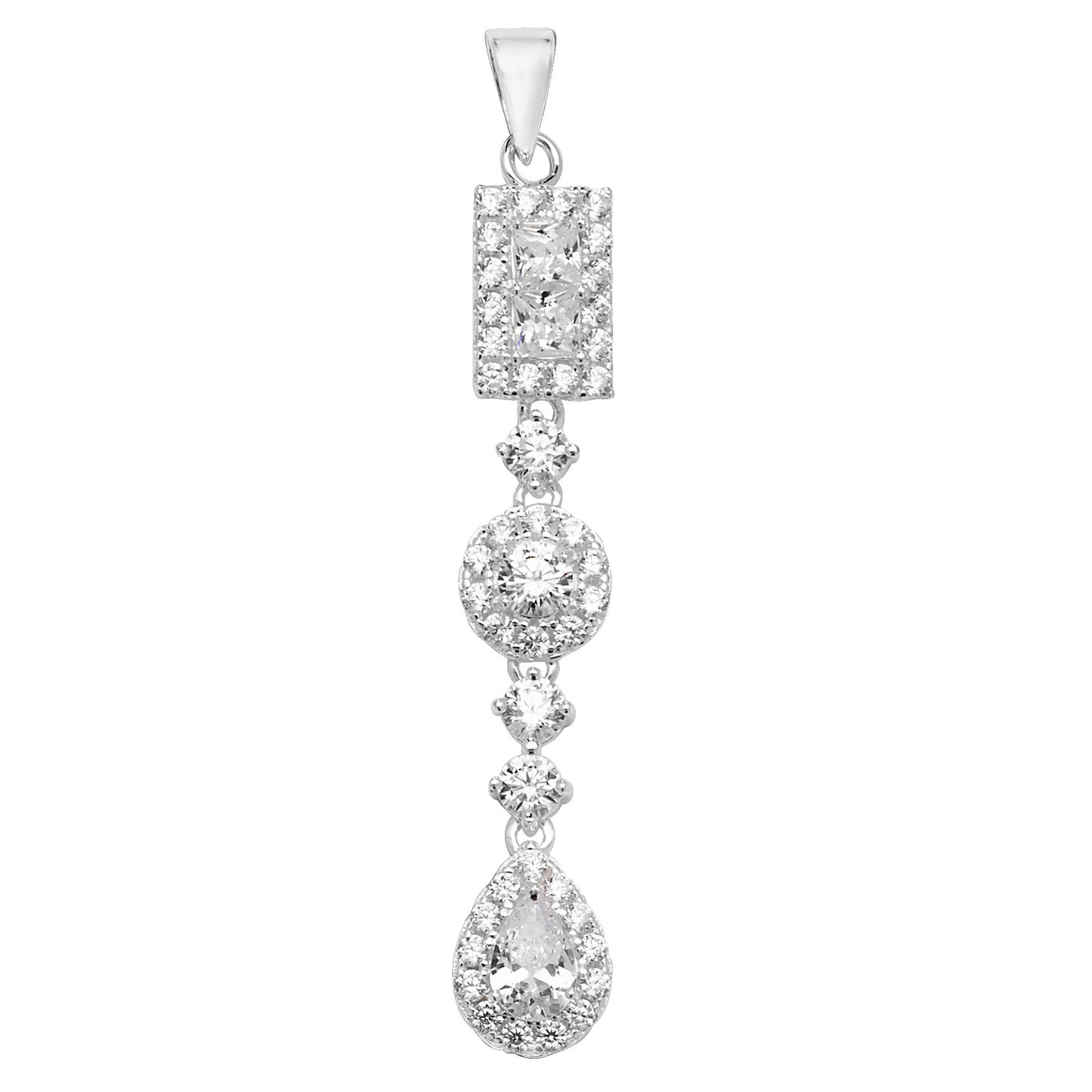Sterling Silver Cubic Zirconia Pendant