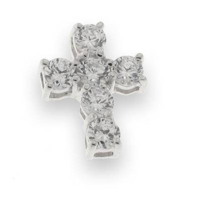 Sterling Silver Cubic Zirconia Cross