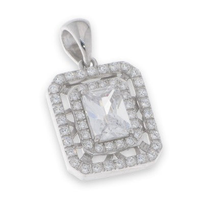 Sterling Silver Cubic Zirconia Pendant