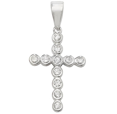 Sterling Silver Cubic Zirconia Cross