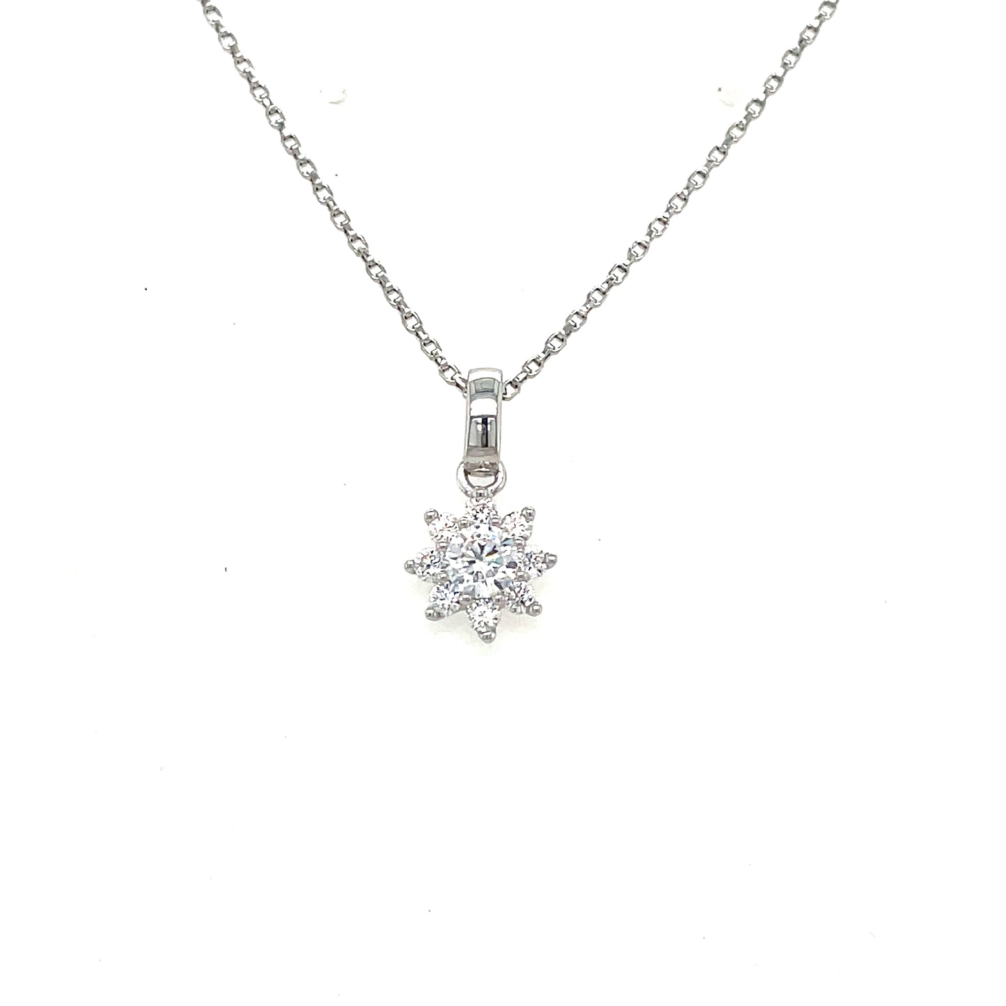 Sterling Silver Cubic Zirconia Pendant