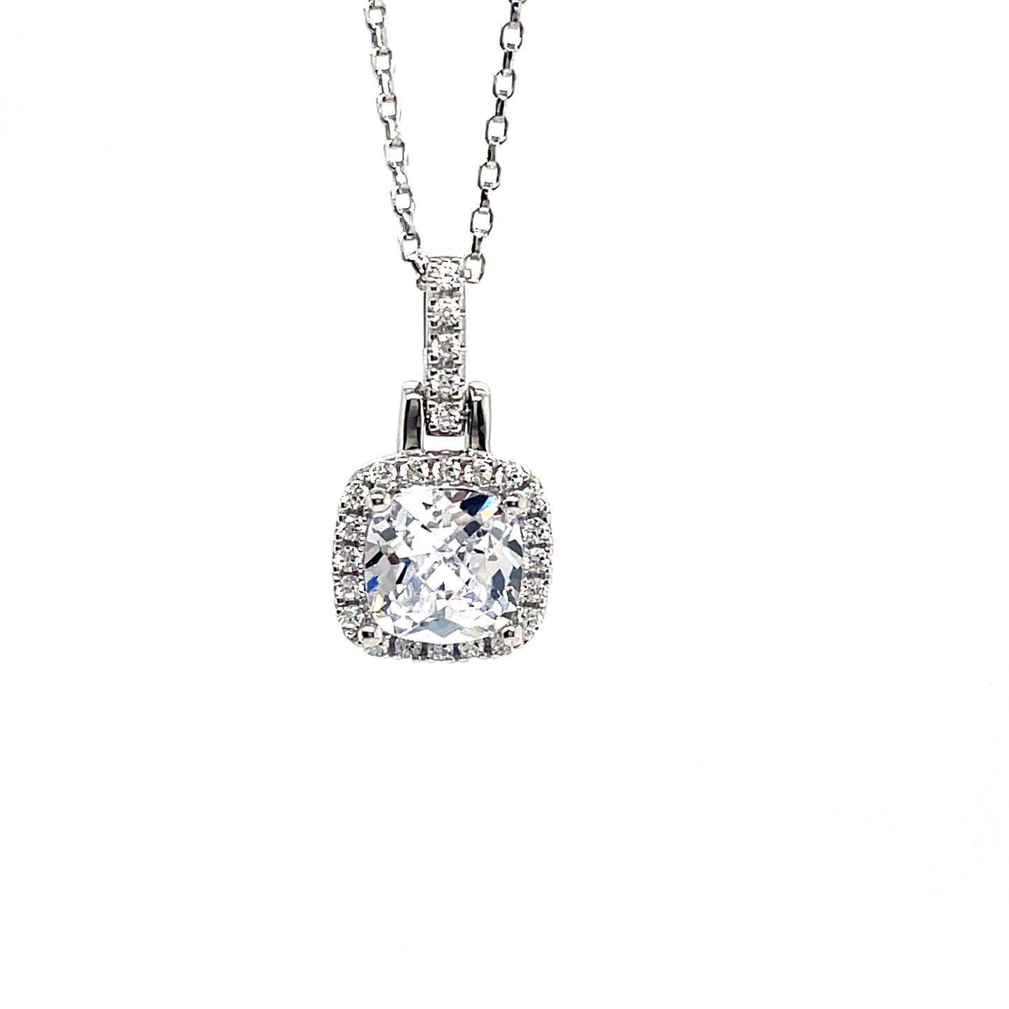 Sterling Silver Cubic Zirconia Pendant