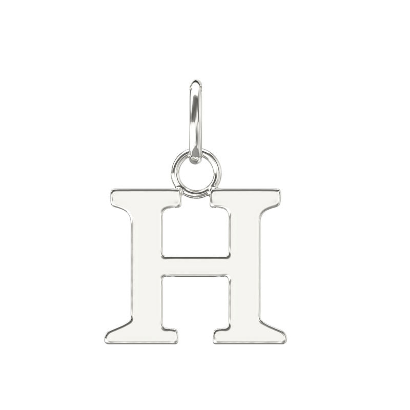 Sterling Silver Initial H Pendant
