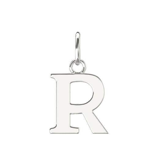 Sterling Silver Initial R Pendant