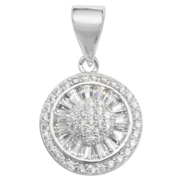 Sterling Silver Cubic Zirconia Pendant