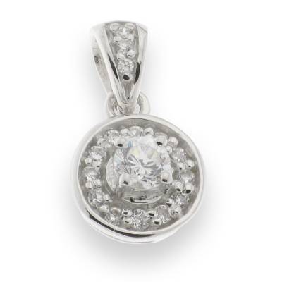 Sterling Silver Cubic Zirconia Pendant