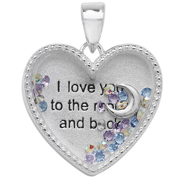 Sterling Silver Love You To The Moon And Back Locket