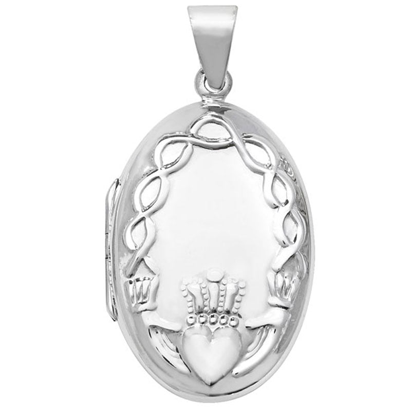 Sil Locket Claddagh