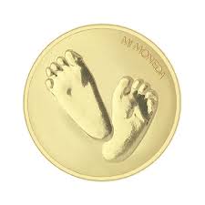 Mi Moneda Gold Baby Feet Extra Small Coin