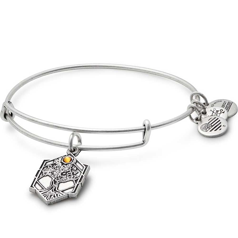 Alex And Ani Tree Of Life Bangle In Silver