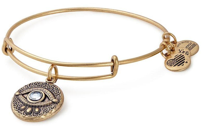 Evil Eye Alex & Ani Bangle In Gold