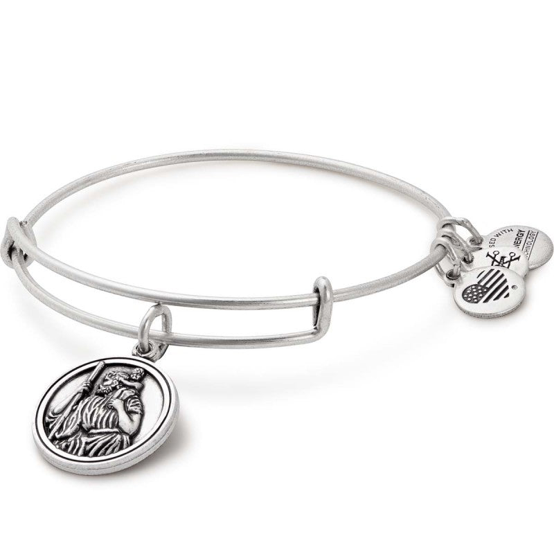 Saint Christopher Alex And Ani Bangle In Silver