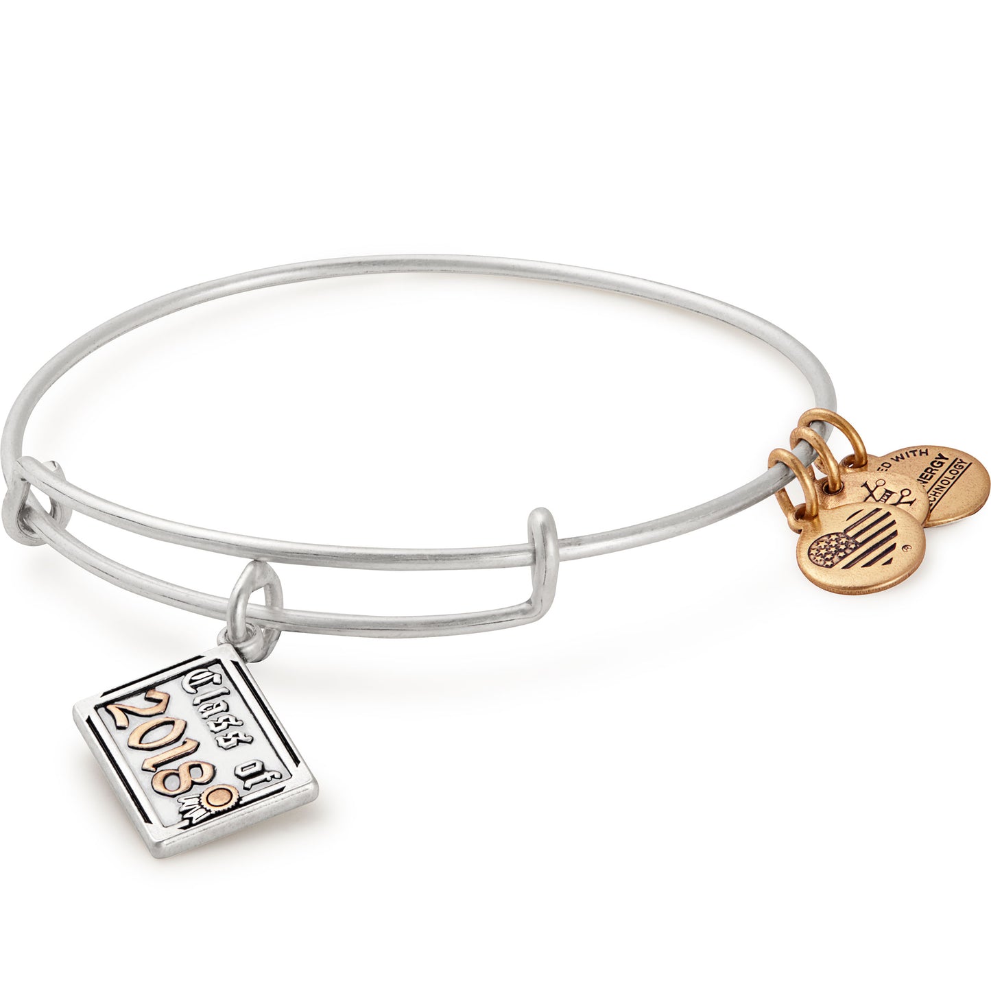 Alex & Ani Class Of 2018 Bangle In Silver