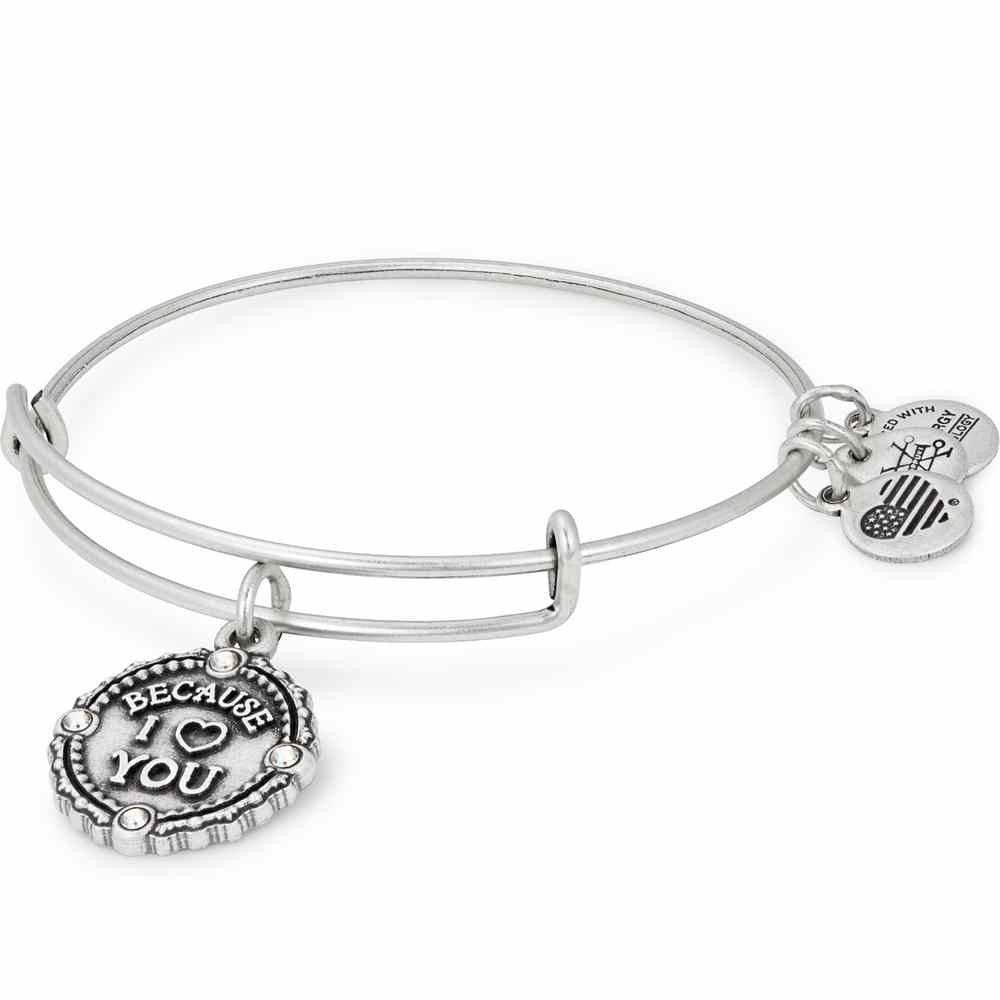 Alex And Ani Because I Love You In Silver