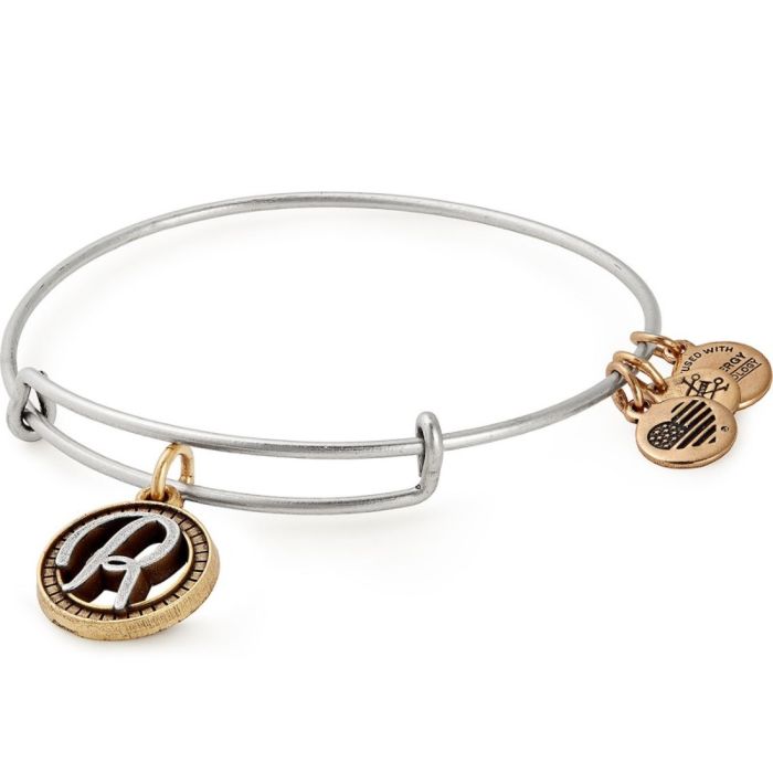 Alex And Ani Initial R Bangle