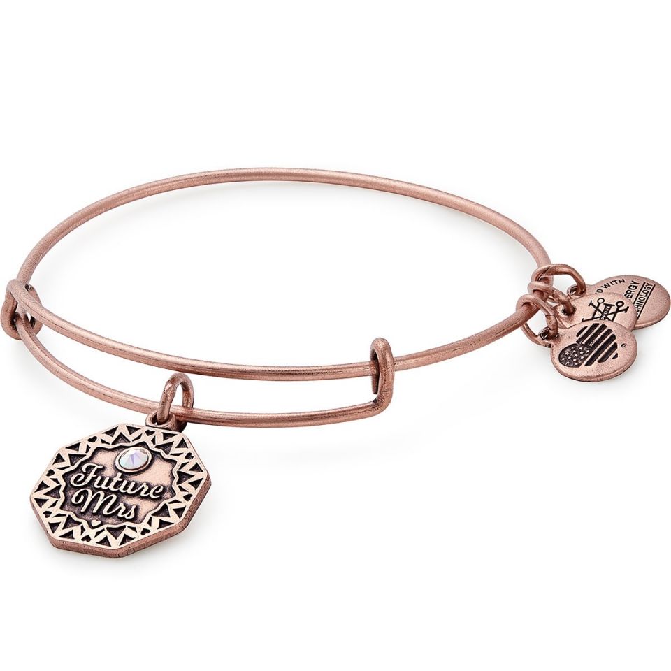 Alex And Ani Future Mrs Bangle In Rose