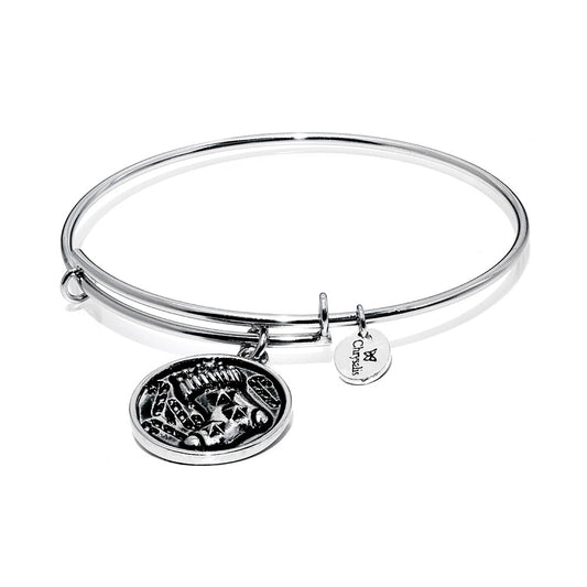 Chrysalis Wonderland Stocking Bangle In Silver