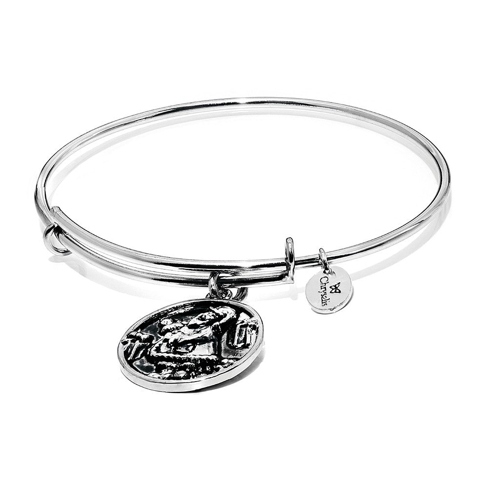 Chrysalis Wonderland Santa Bangle In Silver