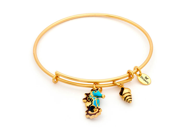 Seahorse Chrysalis Bangle In Gold