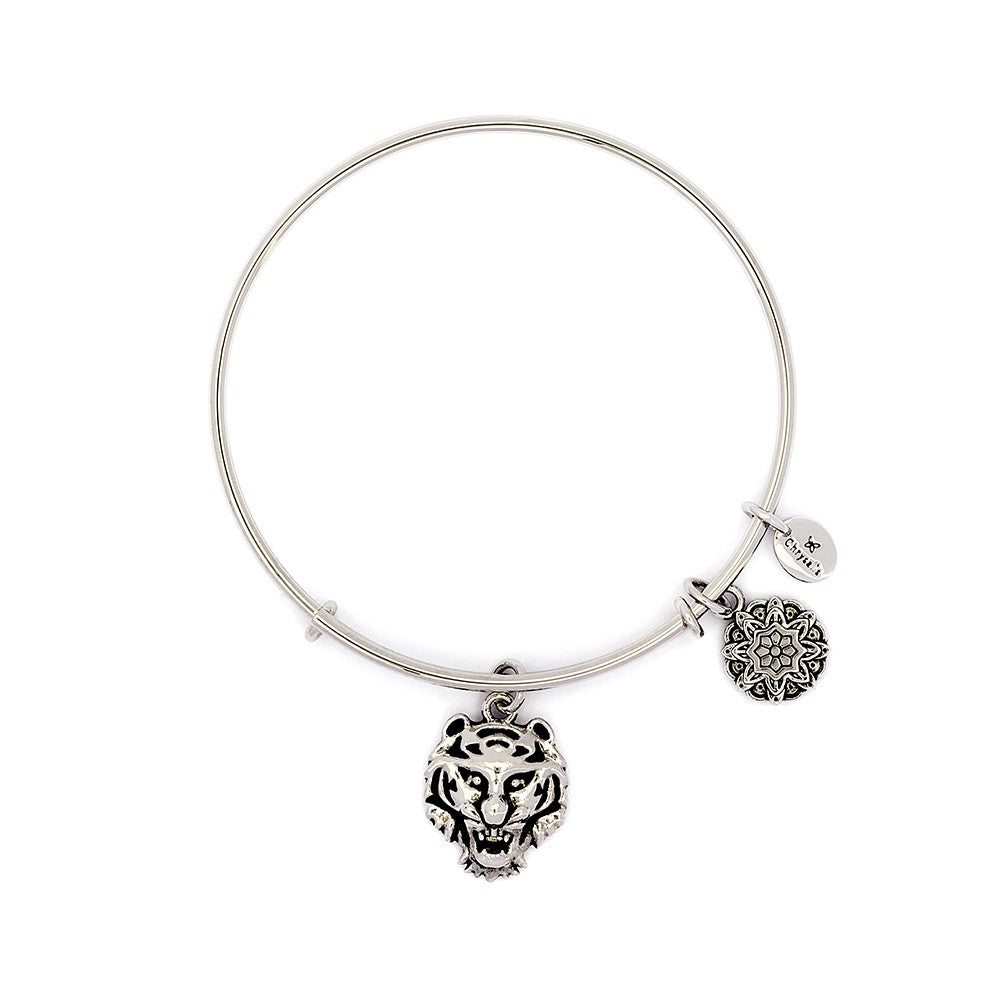 Chrysalis Tiger Bangle In Silver