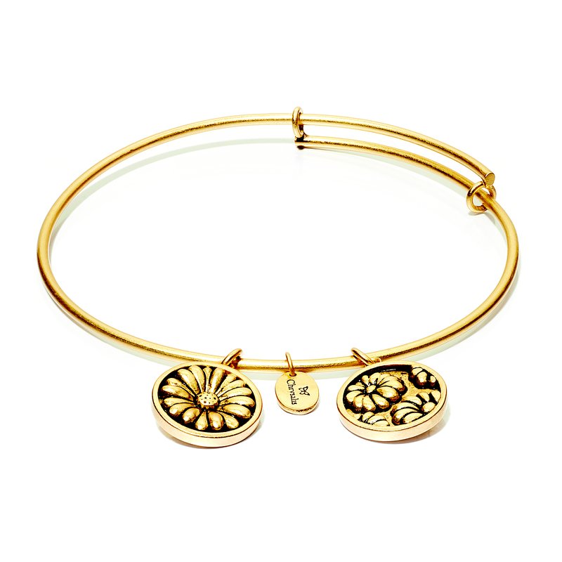 April Daisy Chrysalis Bangle In Yellow