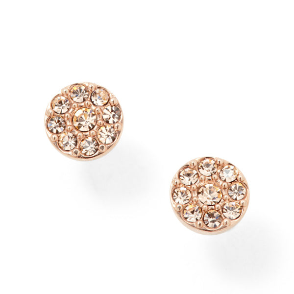 Fossil Earrings Vintage Glitz In Rose