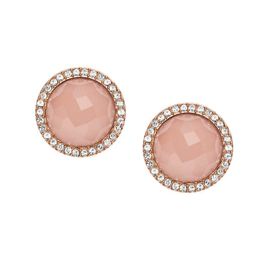 Fossil Rose Earrings