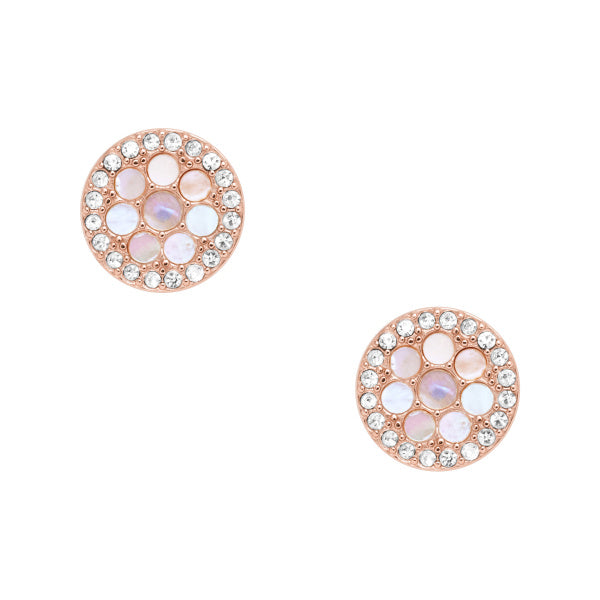 Fossil Vintage Glitz Earrings In Rose