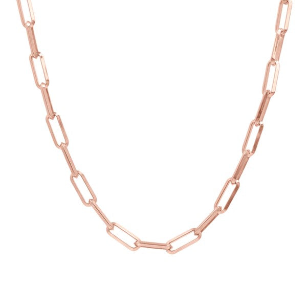 Bronzallure Long Necklet With Small Oval Link