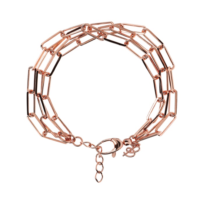 Bronzeallure Multistrand Long Link 17.80cm Bracelet