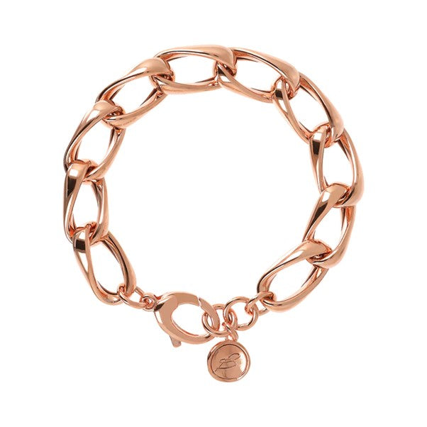 Bronzallure Open Oval Twist Link Bracelet