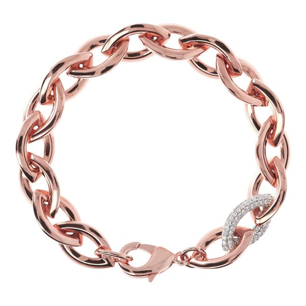 Bronzallure Marquise Link Cubic Zirconia Bracelet