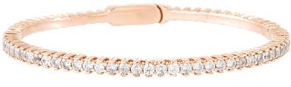 Bronzallure Cubic Zirconia Tennis Style Bangle In Rose