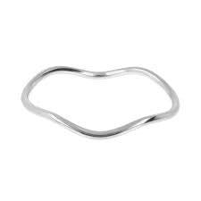 Bronzallure Wave Tube Slip On Bangle