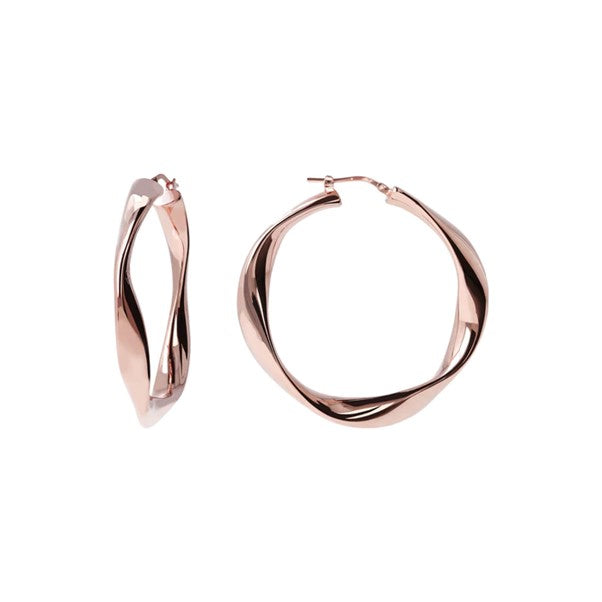 Bronzallure Twist Hoop Earring