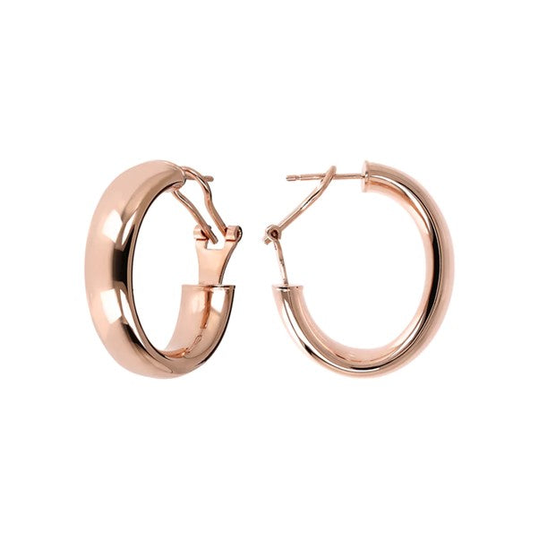 Bronzallure Plain Tube Hoop Earring
