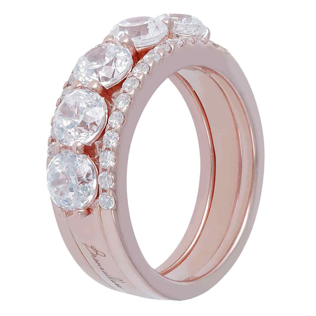 Bronzallure Set Of Three Altissima Rings