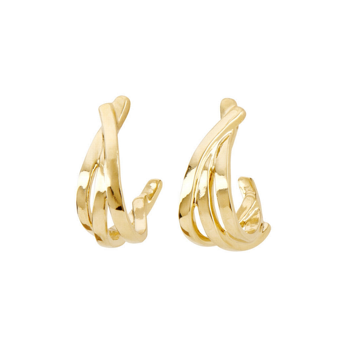 Uno De 50 Gold Plated Nihiwatu Beach Half Hoop Earring