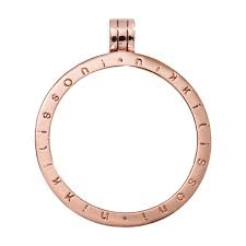 Nikki Lissoni Medium Plain Rose Plated Pendant