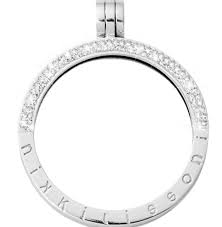 Nikki Lissoni Stone Set Medium Silver Pendant