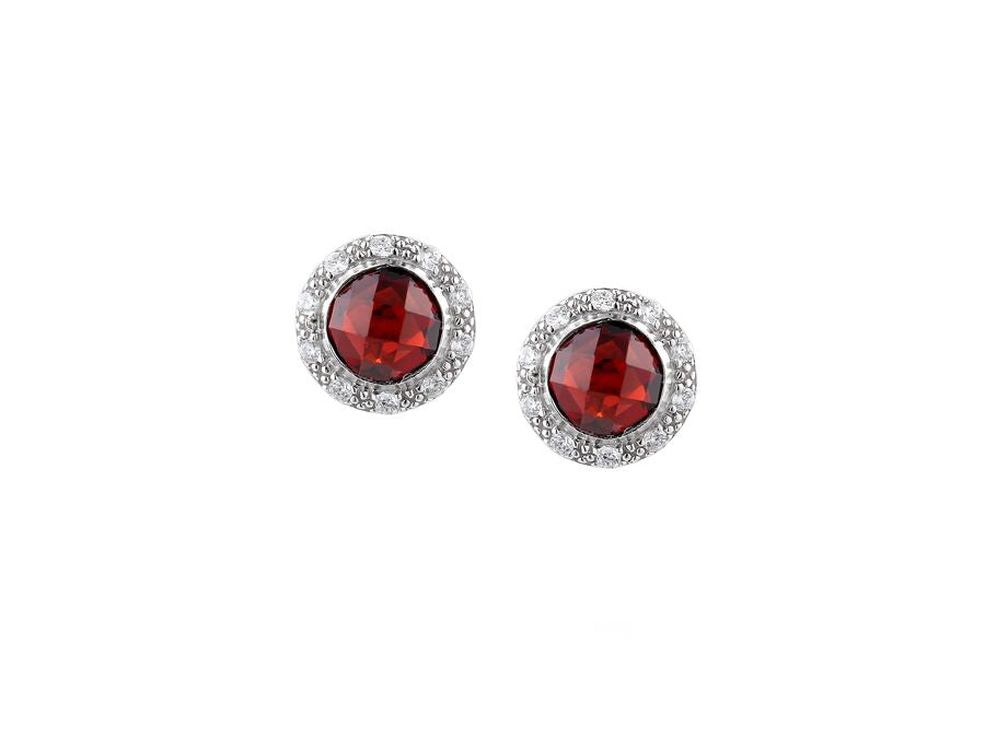 Sterling Silver Cherry Bomb Earrings