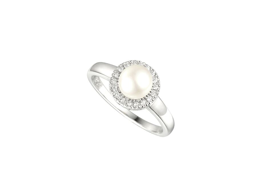 Sterling Silver Pearl Candy Dress Ring