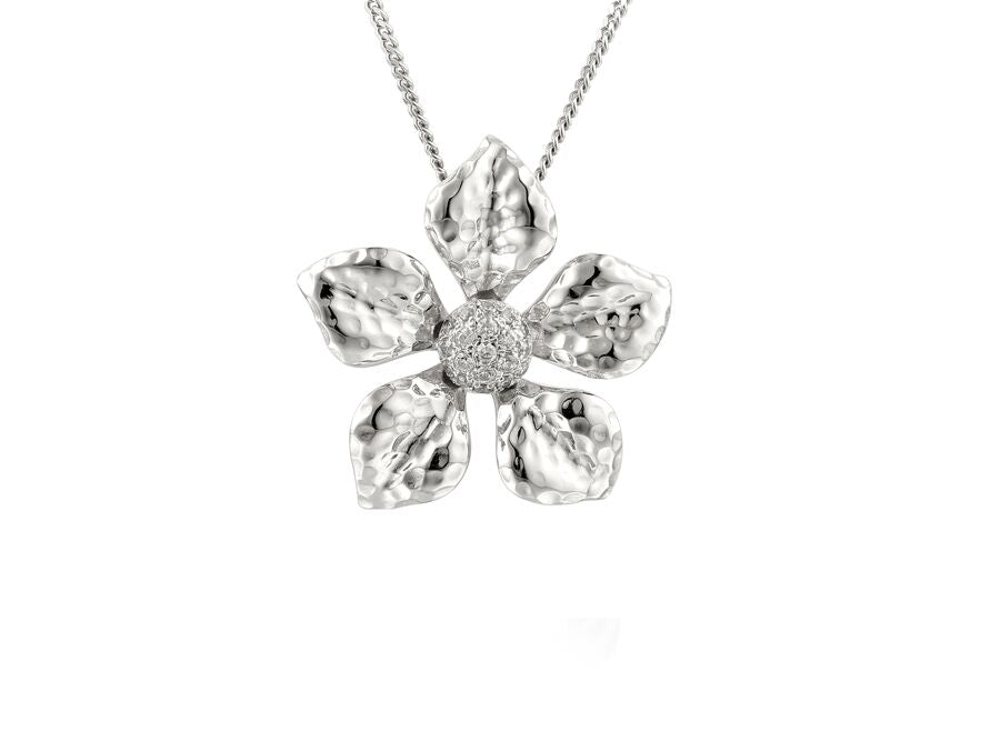 Sterling Silver Lily Pendant