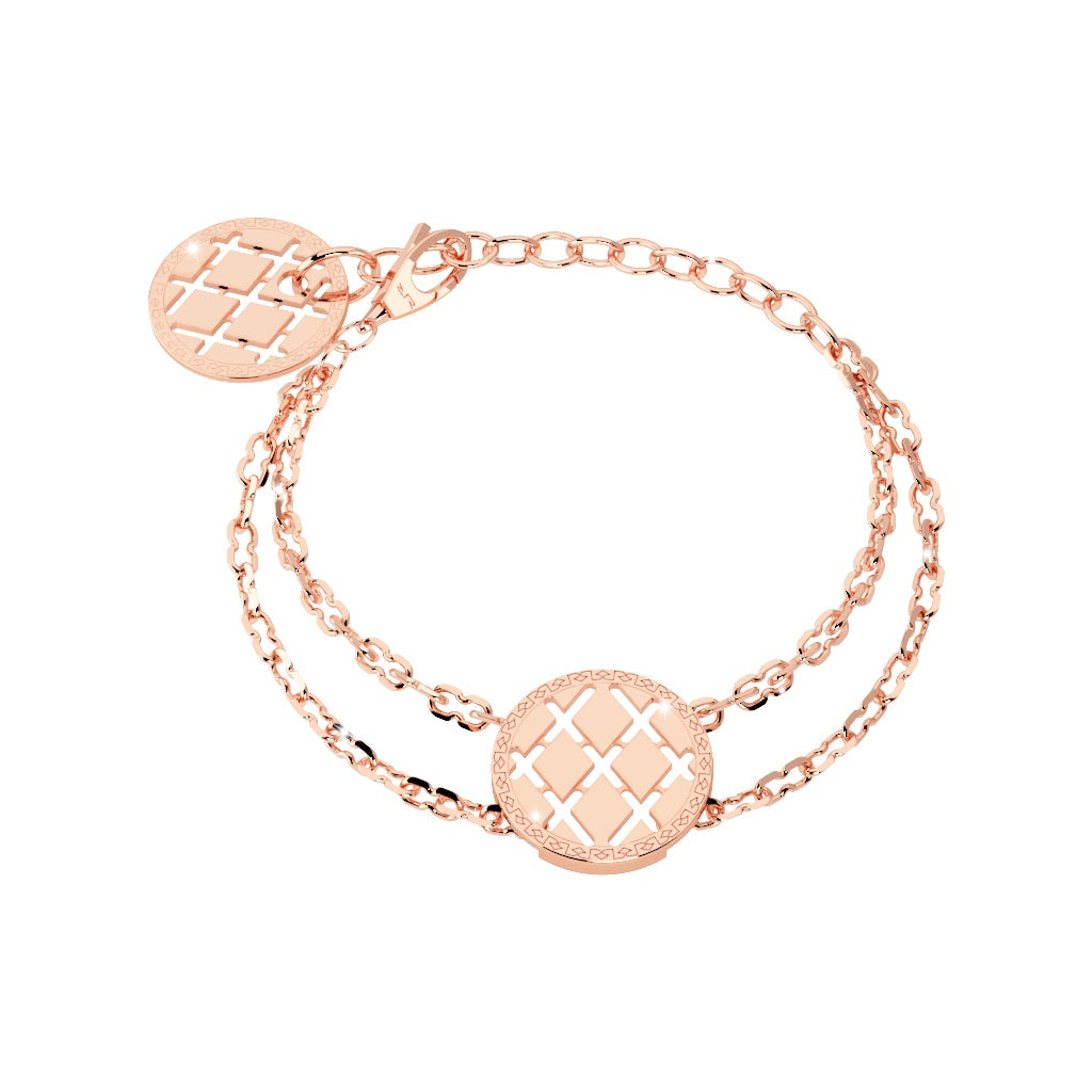 Rebecca Double Link Rose Bracelet