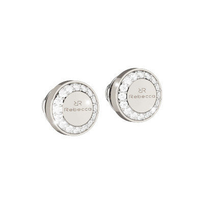 Rebecca Stone Set Boulevard Silver Earrings